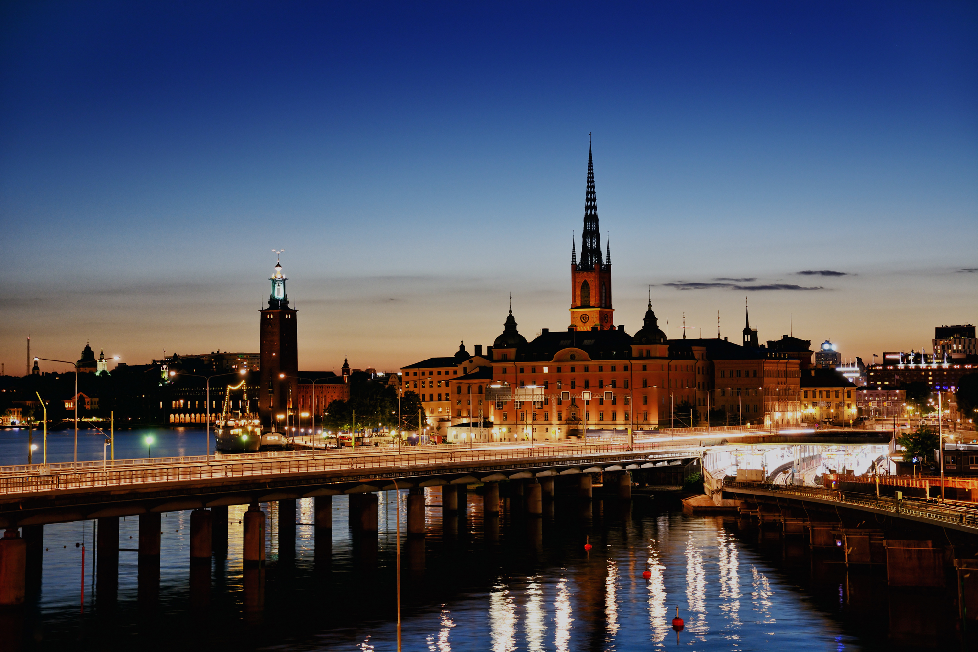 Riddarholmen på kvällen